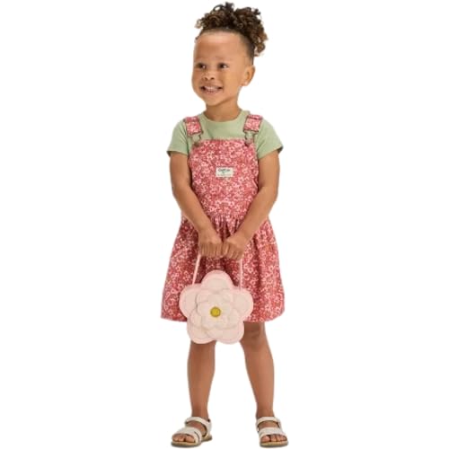 OSHKOSH B'GOSH Toddler Girls Floral Printed Corudory Skirtall Dress - Pink 4T3