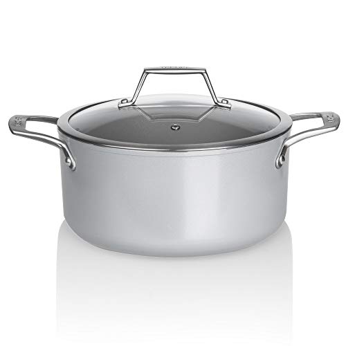 TECHEF - CeraTerra Collection, 5-quart Ceramic Nonstick Soup Pot with Glass Lid