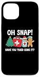 Fácil instalación Funny Christmas Nurse Have You Tried Icing It Gingerbread Carcasa para iPhone 13