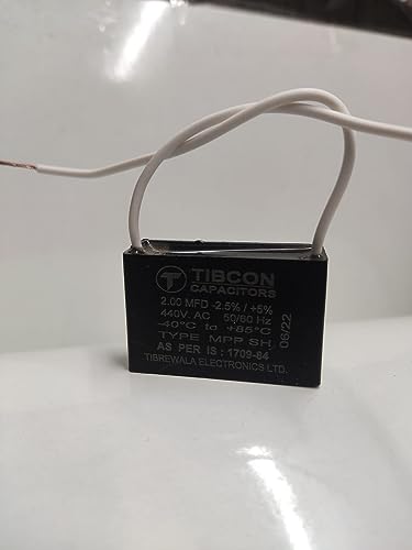 Image of Spinxx 2 MFD 440V Tibcon Capacitor for Ceiling Fan & Mini Cooler Motor (Pack of 9)