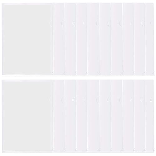 Generic クリアホルダー A4 20枚セット 透明 0.22mm厚 ? スライドファイル 大容量 持ち運び便利 書類整理 収納 保護 オフィス会議対応