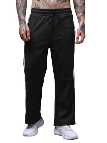 Image of Men's Loose Fit Side Tape Trackpants
