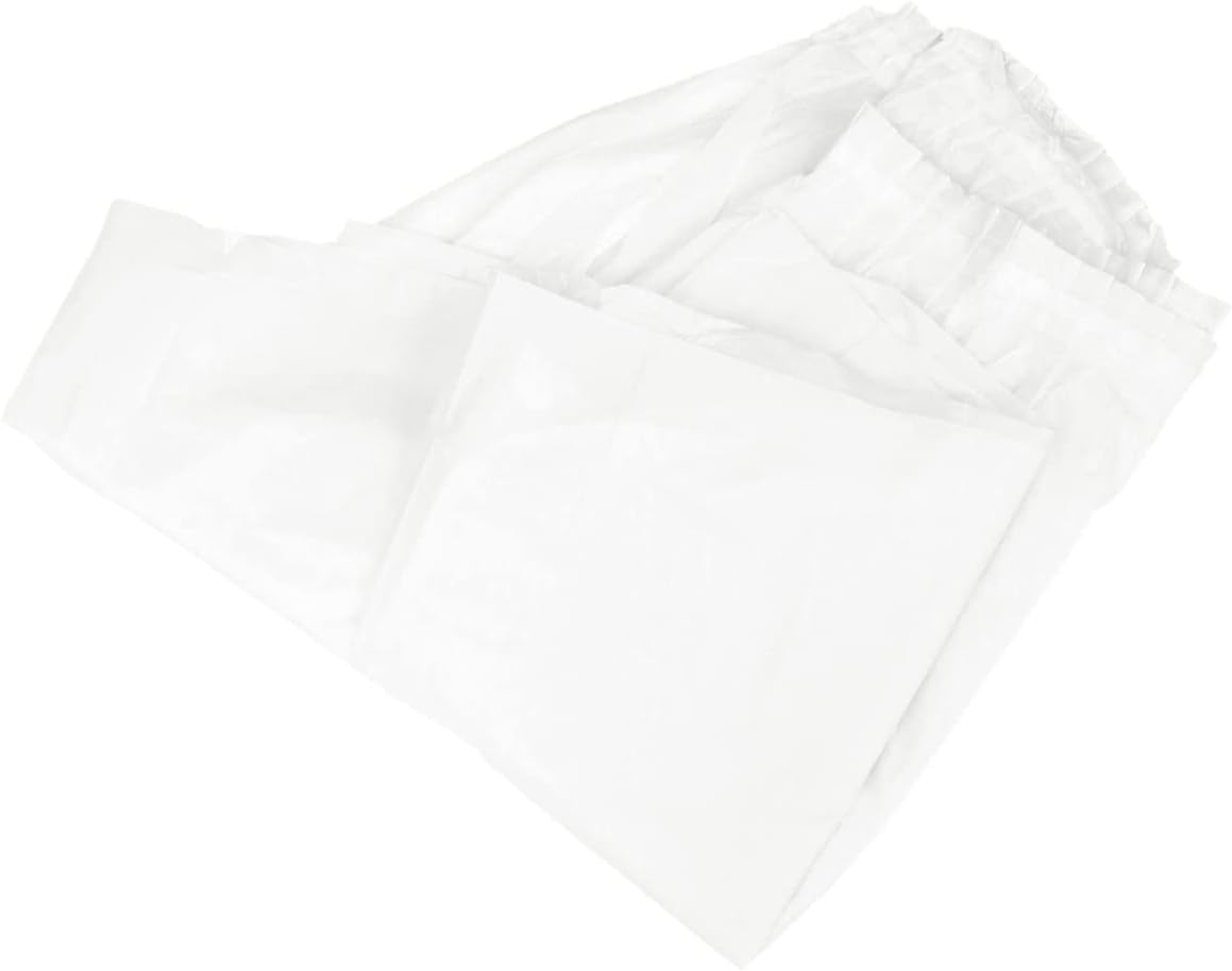 MAGICLULU Plastic Table Skirt for Parties and Weddings Disposable Table Cover White for Birthday and Home Decor