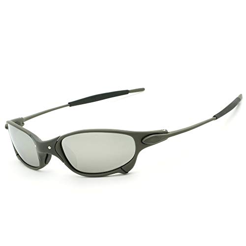 Top Sports Polarized Sunglasses Aluminum Metal Frame Riding Flash Iridium Mirror