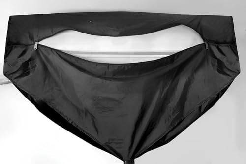 Image of SELENO AC Service Cleaning Washing Cover for 1 Ton & 1.5 Ton Split AC Indoor Unit | Easy Fit for Home & Professional Use (100% Waterproof) (Black)