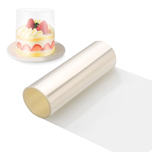 Zocipro Acetate Cake Collars, 15cm x 10m Thickened Acetate Sheets
