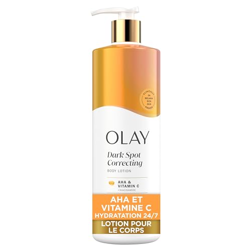 Olay Dark Spot Correcting Body Lotion with AHA, Vitamin C and Niacinamide, Exfoliating Body Lotion to Lift Away Discoloration, 502 mL - Image 3