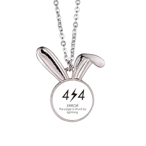 Collier lapin 404 : finis les bijoux banals, adoptez le style geek