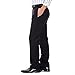 Haggar Mens ECLO Stria Expandable-Waist Plain-Front Dress Pants, Black, 34W x 30L US