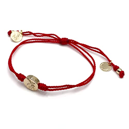 St Michael Archangel Coin Medal on Adjustable Red Cord Wrist Adjustable Bracelet3