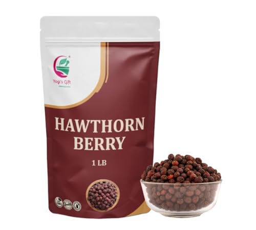 Hawthorn Berries 1 lb – Dried Whole hawthorne Tea berry, Fruity Flavor – 100% Natural & Pure – By Yogi’s Gift®