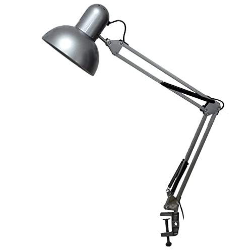 Makilight デスクライト 折畳み式アームライト E27口金 3つ照明モード 無段階調光 テーブルランプ クランプ付き 9WLED電球付属 スイングアーム 卓上ランプ ブックランプ LEDブックライト 目に優しい 電気スタンド 角度調節可能 簡単操作