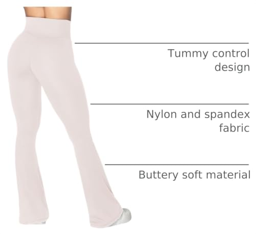 Image of Sunzel Flare Leggings, Crossover Yoga Pants with Tummy Control, High-Waisted and Wide Leg
