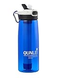 QUNLEI personal filtro acqua a stadi con cannuccia personal filtro per escursioni e campeggio viaggi – emergenza sopravvivenza o filtro – plastica senza BPA