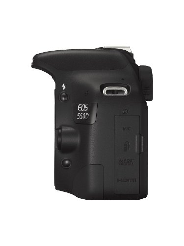 Image of Canon EOS 550D 18MP Digital SLR Camera (Black) with EF-S 18-55 is Kit Lens, Memory Card, Camera Bag