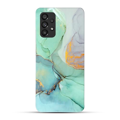 Image of COLORflow Back Cover Compatible with Samsung A53 5G | Designer Printed Beautiful Green Marble Hard CASE Bumper Back Cover Compatible with Samsung Galaxy A53 5G