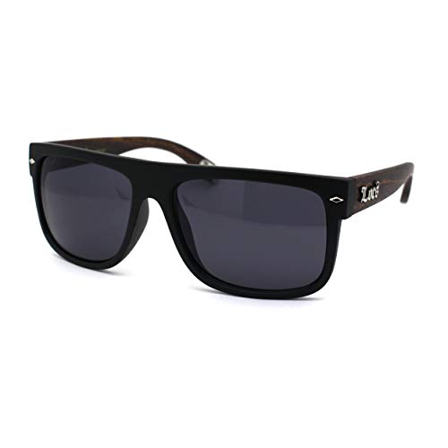 Locs Hipster Gangster Hardcore Flat Top Horn Rim Sunglasses
