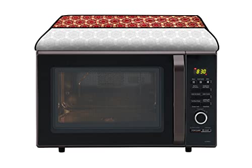 Image of Stylista PVC Microwave Oven Cover for LG 21 L Convection MC2146BP, Packed Pattern Multicolor