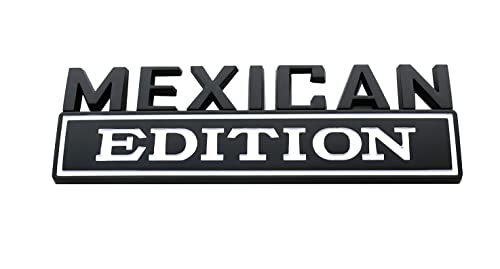 Image of 1pc 7 inch Large Mexican Edition Emblem Badges Decal Car Flag Decal Military Replacement for F150 F250 F350 Chevy Silverado 1500 2500 Chevrolet C10 C15 (White)