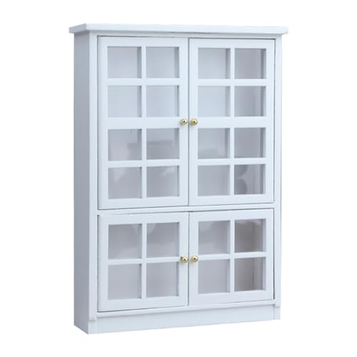 Mueble en miniatura de madera para maquetas de casas de muñecas y figura modelo a escala 1/12 3