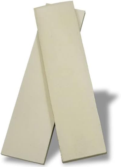 USA Knifemaker Supply UltreX Linen Micarta- 3/16" Scales- Knife Handle Material (Bleached Melanmine)