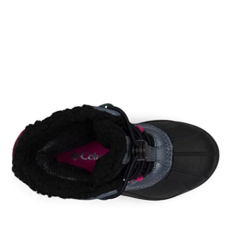 Columbia Bota de neve unissex Bugaboot Celsius, Grafite/Fúcsia selvagem, 13 Little Kid