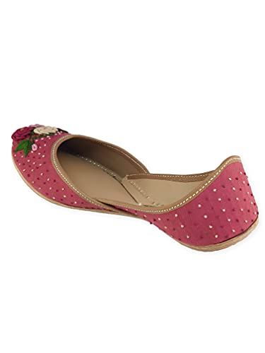 Image of Fulkari Women's Moonshine Multicolored Genuine Soft Leather Juttis | Bite and Pinch Free Jutis | Punjabi Jutti For Ladies | Wedding Flat Stylish Mojari | Bridal Ethnic Flats For Girls |