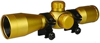 4x32 Anodize Gold Color Mil-dot Reticle Slug Scope Picatinny Weaver Mounted Aluminum Hunting Optics Accessory - DB TAC INC