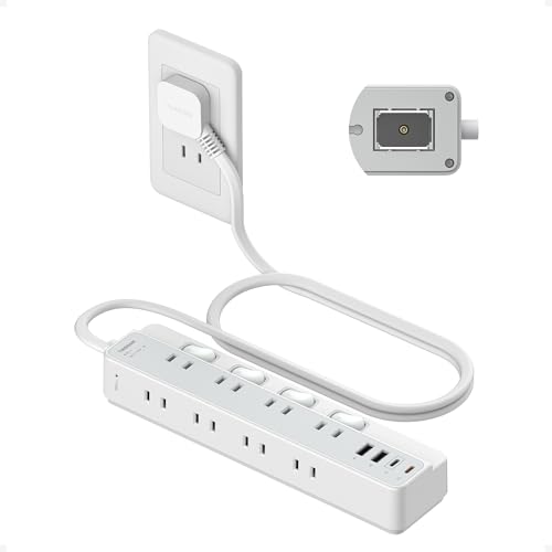 TESSAN 電源タップ マグネット 延長コード 1m 薄型プラグ PD 20W たこあし コンセント usb付き テーブルタップ 8個AC口 2個Type-Cと2個Type-Aポート タコ足配線 隙間 蛸足コンセント 磁石 分岐 4つ個別スイッチと4つ常時通電付き 省エネ ほこりシャッター 雷ガード 壁掛け/卓上に グレー（Amazon）