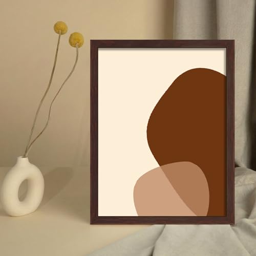 Image of LaVie Home 8.5x11 Picture Frame for Wall Display, 8.5x11 Brown Picture Frame with HD Plexiglas, 8.5 x 11 Poster Frame 1 Pack, Display Frame for Vertical or Horizontal, Classic Collection
