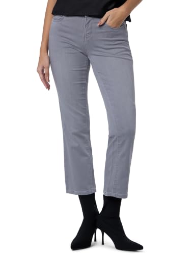 Image of KRAUS JEANS Women's Flared Fit Mid-Rise Crop Length Jeans (WFC-140)