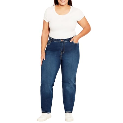 Avenue-Womens-Plus-Size-Jean-Butter-Straight 3161rv QNuL