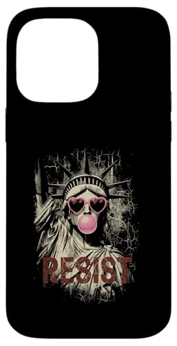 Resist Statue Liberty Bubblegum Equality Retro Edgy Protest �X�}�z�P�[�X iPhone 14 Pro Max �p