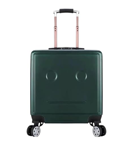 Luggage Travel Gear Luggage Adjustable Trolley Suitcase For Travel Trip Boarding Combination Lock Carry On Luggage(Green)