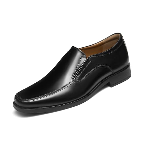 GIFENNSE Mens Loafers Leather Slip-on Dress Shoes
