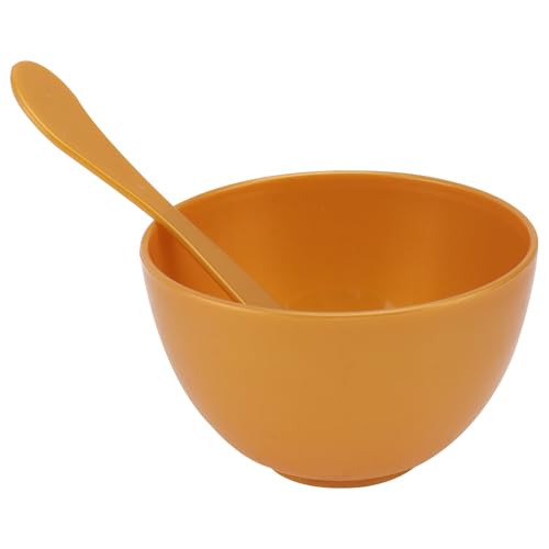 Alipis Cuenco para Mascarillas Dorado Mediano de Plástico PP Tazón para Mezclar Mascarillas Casero Herramienta de Bricolaje para Salón de Belleza y Cuidado Facial