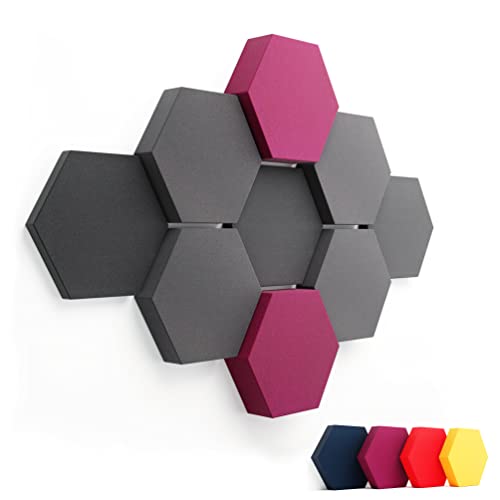 FENNEXT® Schallabsorber Akustikpaneele [9 Stk.] für spürbar reduzierte...