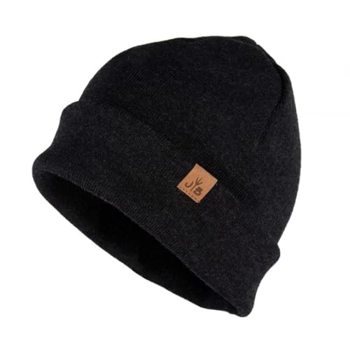 Jumping Bird Mütze Unisex Hochhäderich • Outdoor Beanie • Passend für jeden Kopf und leicht abwaschbar • Strickmütze aus Wolle Grau