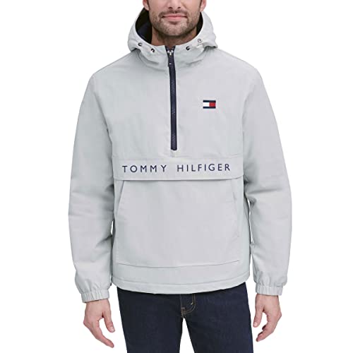 Image of Tommy Hilfiger Adaptive Men's Performance Fleece Lined Hooded Popover Jacket