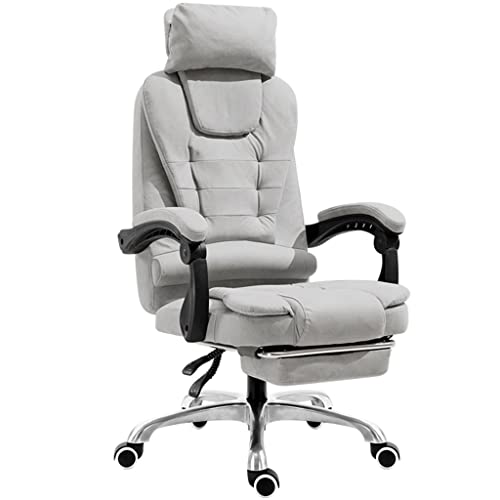 Silla ejecutiva ergonómica de Oficina con reposapiés, Silla reclinable Ajustable, Silla de Escritorio giratoria con elevación para computadora para Oficina en casa, soporta hasta