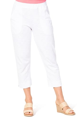 Habitat Clothes Escape Cotton Slub Pocket Pullon Capri White