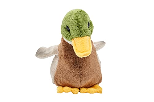 Uni-Toys - Ente mit Stimme - 16 cm (Länge) - Plüsch-Vogel - Plüschtier, Kuscheltier