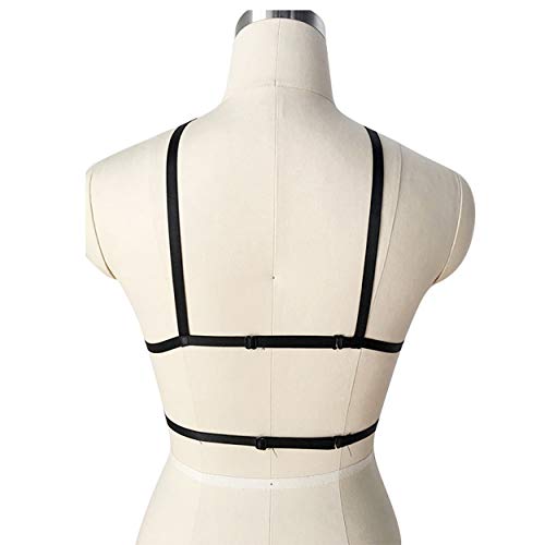 Live4Cool Women Harness Elastic Cupless Cage Bra Sexy Lingerie For Women Adjustable Hollow Out Crop Top Exotic Strap Belt thumb #3