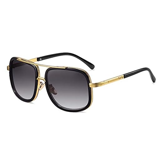SHEEN KELLY Retro Vintage Baratas para Mujer y Hombre Marco de metal Grandi gafas de sol Metal Pilotos Espejo
