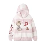 ジェラートピケ レディース PEANUTS UNISEXオリジナルジャガードパーカ ジェラピケ パジャマ ルームウェア スヌーピー gelato pique ユニセックス(PI-ピンク、M-L)