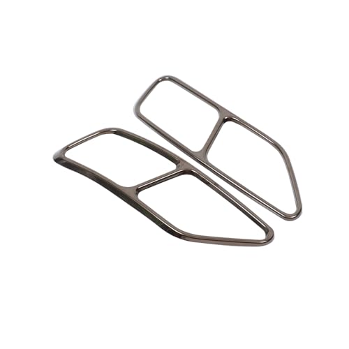 Cubierta de tubo de escape quad para Audi A5 y A4, realce negro claro