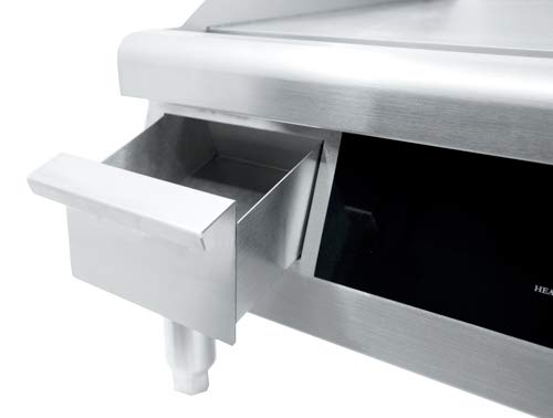 Omcan 43213 24-INCH COUNTERTOP STAINLESS STEEL ELECTRIC GRIDDLE