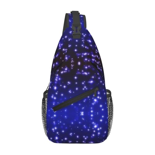 Morrales de senderismo sling con estampado estrellas