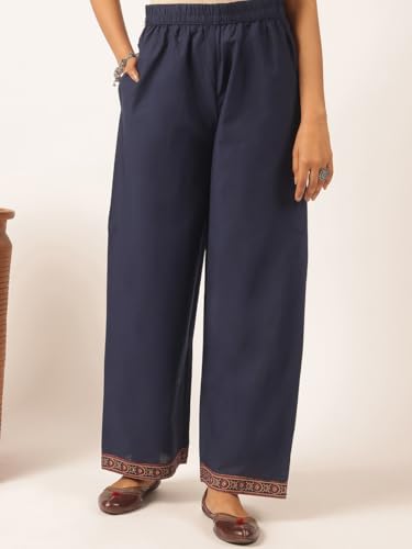 Image of Vbuyz Women Ajrakh With Yoke design Cotton Straight Kurta Set With Dupatta