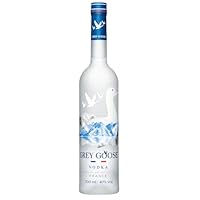 GREY GOOSE Premium-Vodka aus Frankreich, 40% Vol., 70 cl/700 ml, mit 100% französischem Weizen und natürlichem Quellwasser